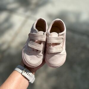 Light baby pink vans. Size 4c.